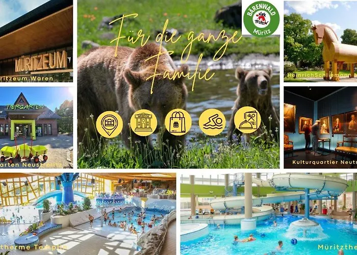 Modernes Mit 4 Separaten Appartements, Je Mit Vollausgestatteter Küchenzeile Und Eigenem Bad, 2 Gehminuten Zum Badesee, Garten, Grillplatz, Kinderspielbereich, Hunde Sind Willkommen *